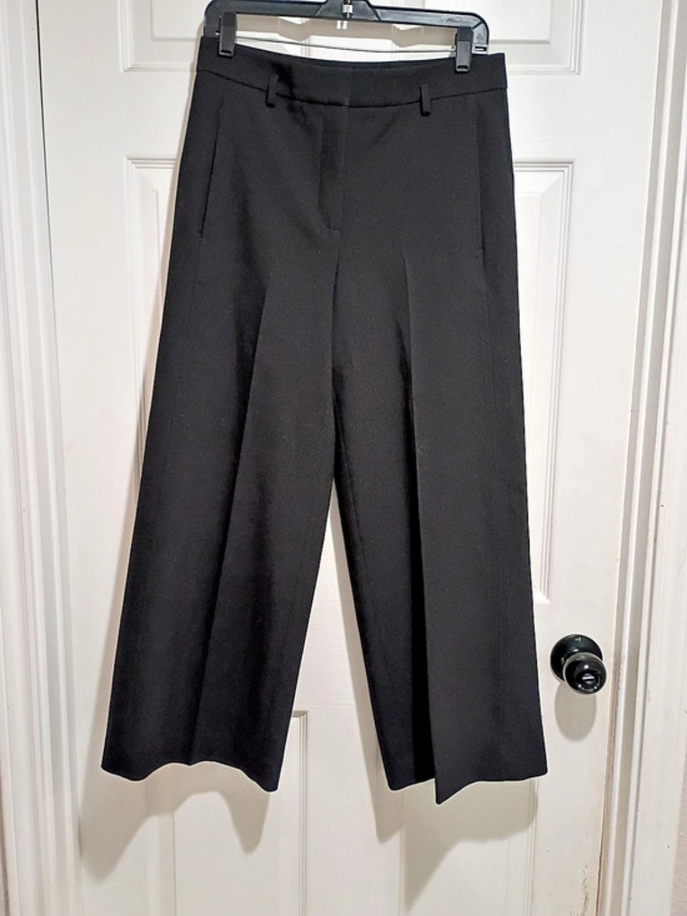 Women's Ann Taylor Wide Leg Black Pants Size 4T Like New